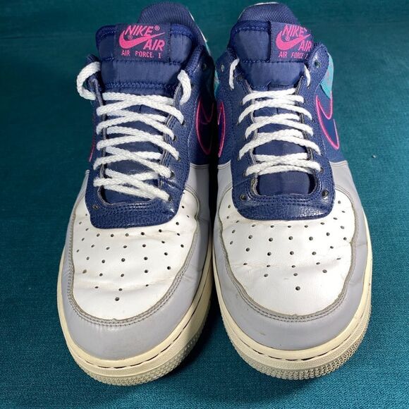 Size 10.5 - Men’s Nike Air Force 1 low multicolor shoes - Picture 4 of 8